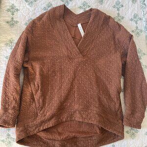 Lululemon- Wrap top in roasted brown (2)